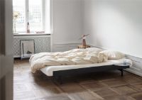 Bild von Moebe verstellbarer Bettrahmen m. 2x Beistelltische 179x90/180 cm - Schwarz