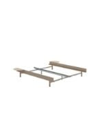 Bild von Moebe verstellbarer Bettrahmen m. 2x Beistelltische 179x90/180 cm - Sand