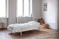 Bild von Moebe verstellbarer Bettrahmen m. 2x Beistelltische 179x90/180 cm - Sand