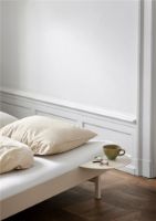 Bild von Moebe verstellbarer Bettrahmen m. 2x Beistelltische 179x90/180 cm - Sand