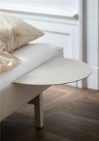 Bild von Moebe verstellbarer Bettrahmen m. 2x Beistelltische 179x90/180 cm - Sand