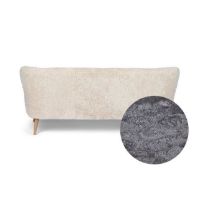 Bild von Natures Collection Emily Lounge 2-Sitzer-Sofa aus neuseeländischem Schaffell B: 165 cm – Hellgrau/Eiche