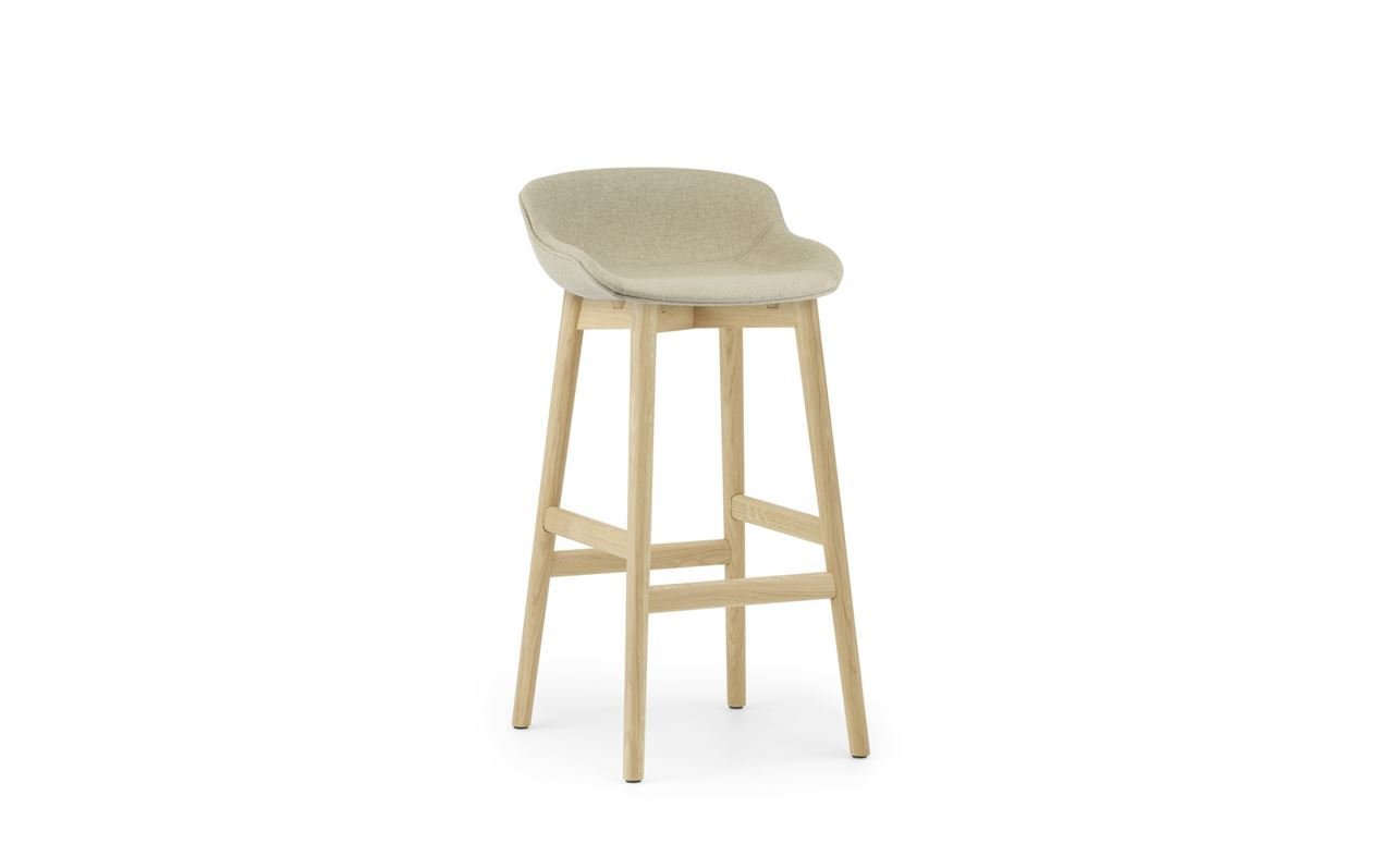 Bild von Normann Copenhagen Hyg Barhocker Vollgepolstert SH: 75 cm – Upminster/Eiche