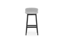 Bild von Normann Copenhagen Hyg Barhocker Vollgepolstert SH: 75 cm – Partner/Schwarze Eiche