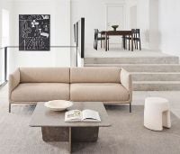 Bild von Massimo Copenhagen Escape Kelim W. Stitches 170x240 cm - Hellbeige