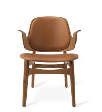 Bild von Warm Nordic Gesture Lounge Chair SH: 46 cm – Teak/Kamel