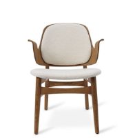 Bild von Warm Nordic Gesture Lounge Chair SH: 46 cm – Teak/Creme