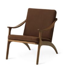 Bild von Warm Nordic Lean Back Lounge Chair SH: 41 cm – Teak/Terra