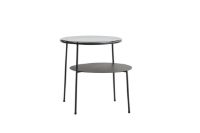 Bild von WOUD Duo Beistelltisch H: 60 cm – Schwarzes Metall/Dunkles Rauchglas