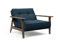 Bild von Innovation Living Splitback Frej Stuhl B: 112 cm – Räuchereiche/580 Argus Marineblau