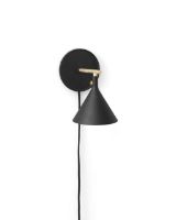 Bild von Audo Copenhagen Cast Sconce Wandleuchte mit Diffusor Ø: 18,5 cm - Schwarz