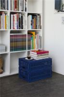 Bild von HAY Colour Crate Recycled L 18,5x34,5x53 cm - Dunkelblau OUTLET