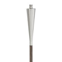 Bild von Blomus Orchos Gartenfackel mit Holzstab H: 145 cm – Edelstahl matt