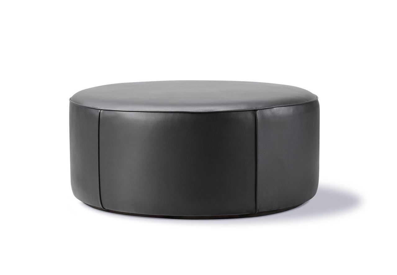 Bild von Fredericia Furniture Mono Puf Ø: 90 cm - 301 Schwarz