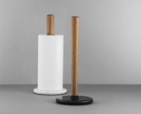 Bild von Normann Copenhagen Craft Küchenrollenhalter – Weißer Marmor/Eiche