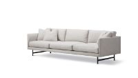 Bild von Fredericia Furniture 5623 Calmo 3 Pers. Sofa L: 250 cm – Ruskin 10/Sorte Metall