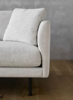 Bild von Fredericia Furniture 5623 Calmo 3 Pers. Sofa L: 250 cm – Ruskin 10/Sorte Metall