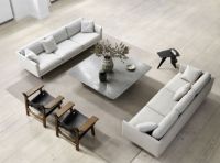 Bild von Fredericia Furniture 5623 Calmo 3 Pers. Sofa L: 250 cm – Ruskin 10/Sorte Metall