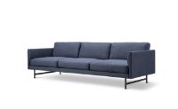 Bild von Fredericia Furniture 5623 Calmo 3 Pers. Sofa L: 250 cm – Sunniva 783/Schwarzes Metall