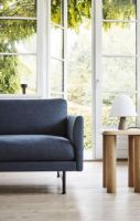 Bild von Fredericia Furniture 5623 Calmo 3 Pers. Sofa L: 250 cm – Sunniva 783/Schwarzes Metall