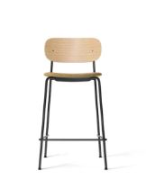 Bild von Audo Copenhagen Co Counter Chair Furniersitz gepolstert SH: 68,5 cm – Eiche Natur/Audo Copenhagen Curly