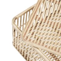 Bild von Hübsch Cheery Baskets 2er-Set - Natur OUTLET