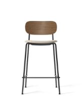 Bild von Audo Copenhagen Co Counter Chair Furniersitz gepolstert SH: 68,5 cm – Dunkel gebeizte Eiche/Moos 0004