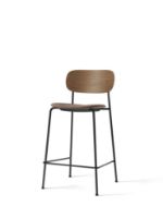 Bild von Audo Copenhagen Co Counter Chair Furniersitz gepolstert SH: 68,5 cm – Dunkel gebeizte Eiche/Reflect 0344