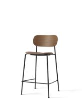 Bild von Audo Copenhagen Co Counter Chair Furniersitz gepolstert SH: 68,5 cm – Dunkel gebeizte Eiche/Reflect 0344