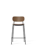 Bild von Audo Copenhagen Co Counter Chair Furniersitz gepolstert SH: 68,5 cm – Dunkel gebeizte Eiche/Reflect 0344