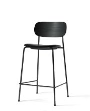 Bild von Audo Copenhagen Co Counter Chair Furniersitz gepolstert SH: 68,5 cm – Schwarze Eiche/Dakar 0842