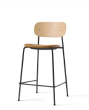 Bild von Audo Copenhagen Co Counter Chair Furniersitz gepolstert SH: 68,5 cm – Natureiche/Dakar 0250