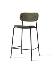 Bild von Audo Copenhagen Co Counter Chair Furnier Vollgepolstert SH: 68,5 cm – Moss 0001