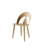 Bild von FDB Møbler J45 Børge Mogensen Shell Chair Swan Ecolabel SH: 45 cm – Eiche/Natur