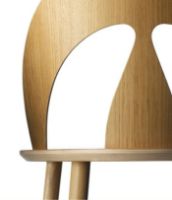 Bild von FDB Møbler J45 Børge Mogensen Shell Chair Swan Ecolabel SH: 45 cm – Eiche/Natur