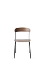 Bild von New Works Missing Chair SH: 46 cm – Walnuss/Schwarz