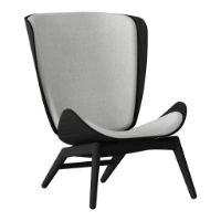 Bild von Umage The Reader Wing Chair SH: 43 cm – Sterling/Sort Eg