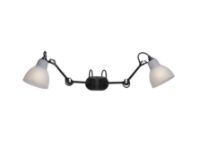 Bild von DCW Editions Lampe Gras N204 Doppelte Badezimmer-Wandleuchte 2x32,9 cm - Schwarz/Polycarbonat