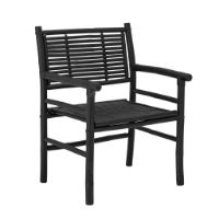 Bild von Bloomingville Coen Lounge Chair 2-tlg. Bambus SH: 42 cm - Schwarz