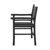 Bild von Bloomingville Coen Lounge Chair 2-tlg. Bambus SH: 42 cm - Schwarz