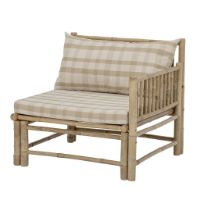 Bild von Bloomingville Korfu Modulsofa Rechte Ecke SH: 37 cm – Bambus/Natur