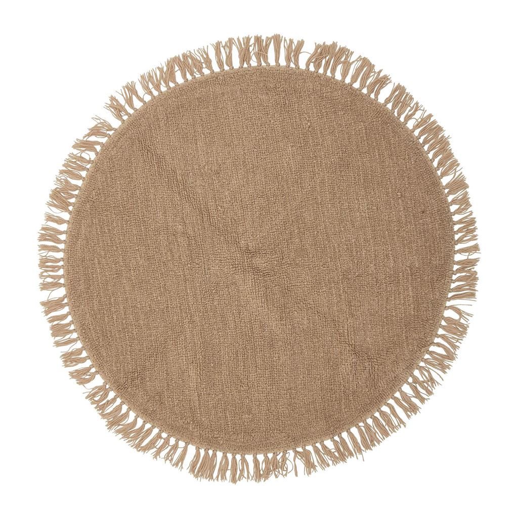 Bild von Bloomingville Lenea Teppich Wolle Ø: 110 cm - Braun