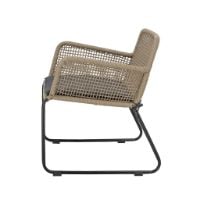 Bild von Bloomingville Mundo Lounge Chair SH: 40 cm - Metall/Braun