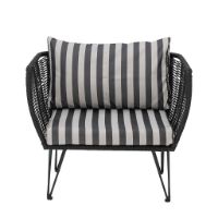 Bild von Bloomingville Mundo Kissenbezug (ohne Füllung) für Mundo Lounge Chair – Schwarz