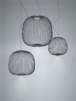 Bild von Foscarini Spokes 2 Small Dimmbare Pendelleuchte Ø: 34 cm - Graphit