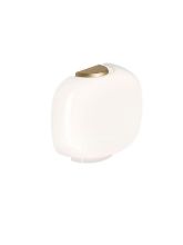 Bild von Foscarini Chouchin Semi Wandleuchte H: 25 cm - Oro/Bianco