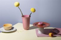 Bild von Lyngby Rhombe Color Vase H: 20 cm - Rosa