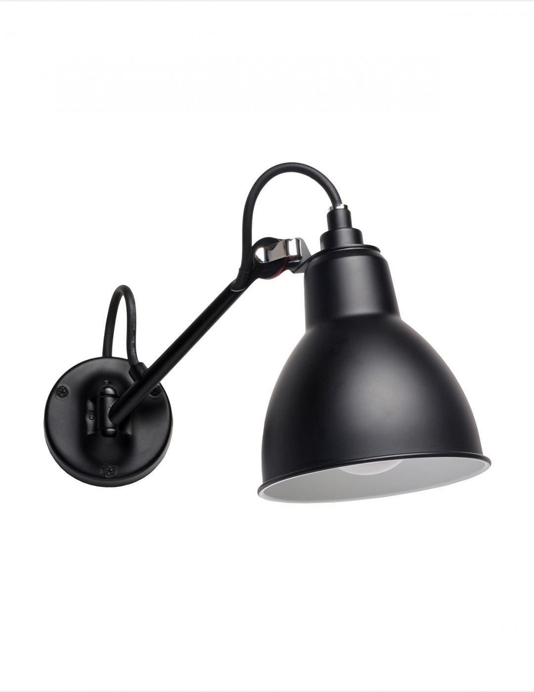 Bild von DCW Editions Lampe Gras N104 Badezimmer Wandleuchte L: 17 cm - Schwarz/Schwarz