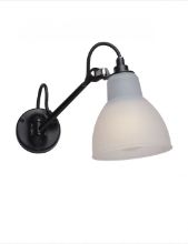 Bild von DCW Editions Lampe Gras N104 Badezimmer-Wandleuchte L: 17 cm - Schwarz/Polycarbonat