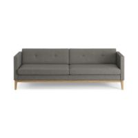 Bild von Swedese Madison 3-Sitzer-Sofa mit Knöpfen B: 210 cm – Geölte Eiche/Main Line Flax 26